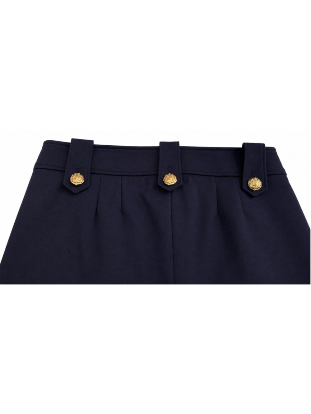 WHBM Navy Blue Jolie Button Straight Leg Comfort Stretch Pant 10 - Picture 7 of 15